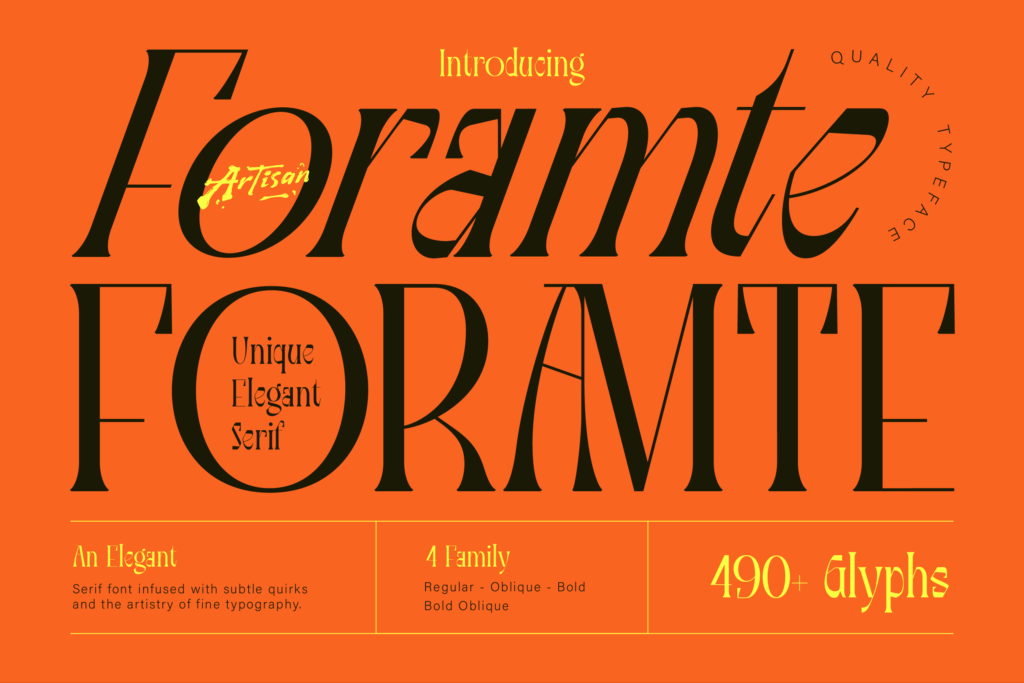 unique elegant serif