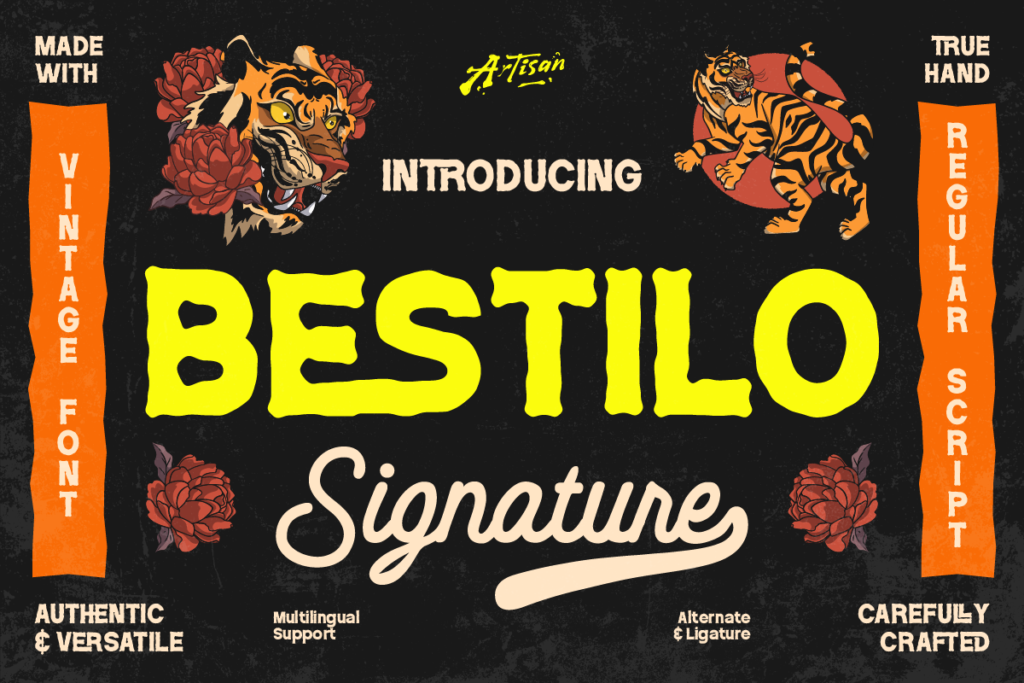 vintage elegant duo font