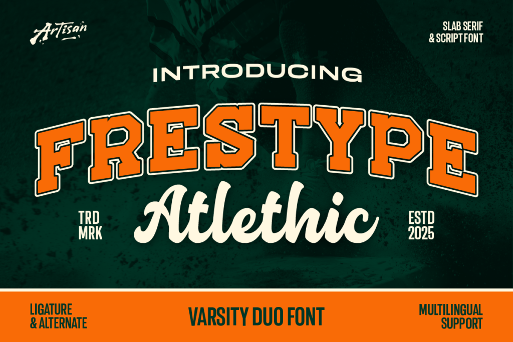 varsity font or sport font