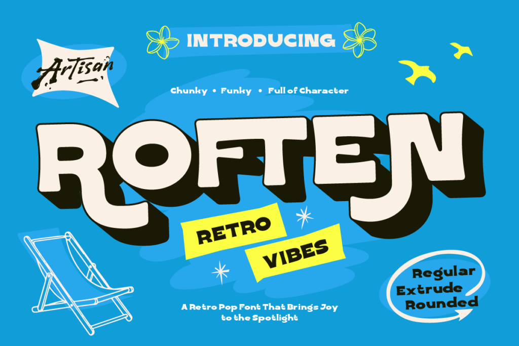 retro font