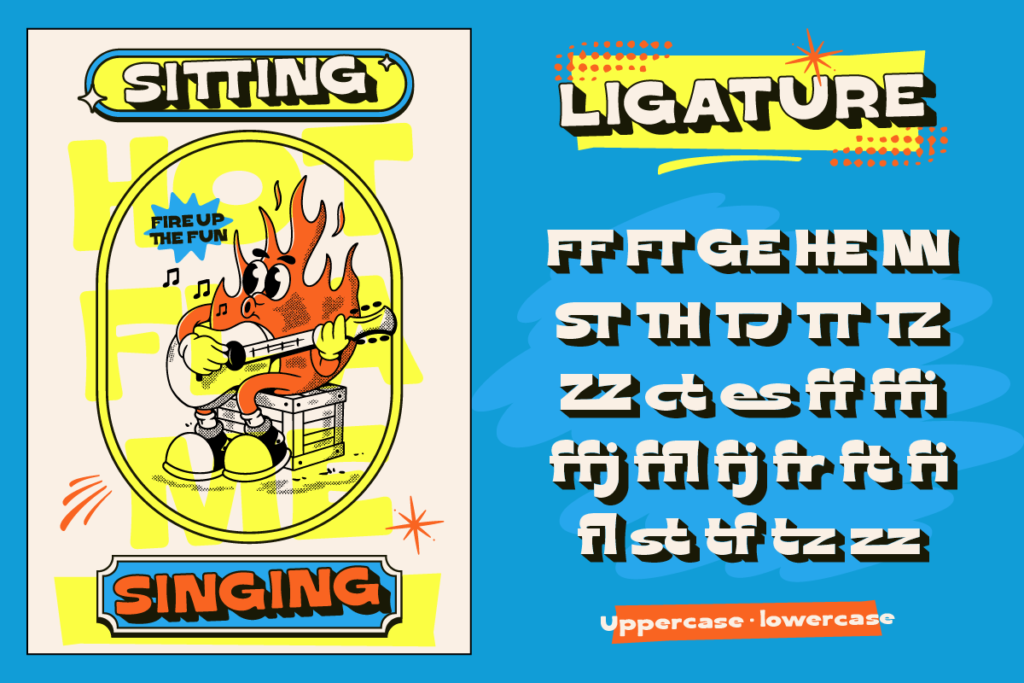 retro font