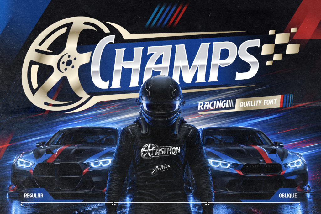automotive design font