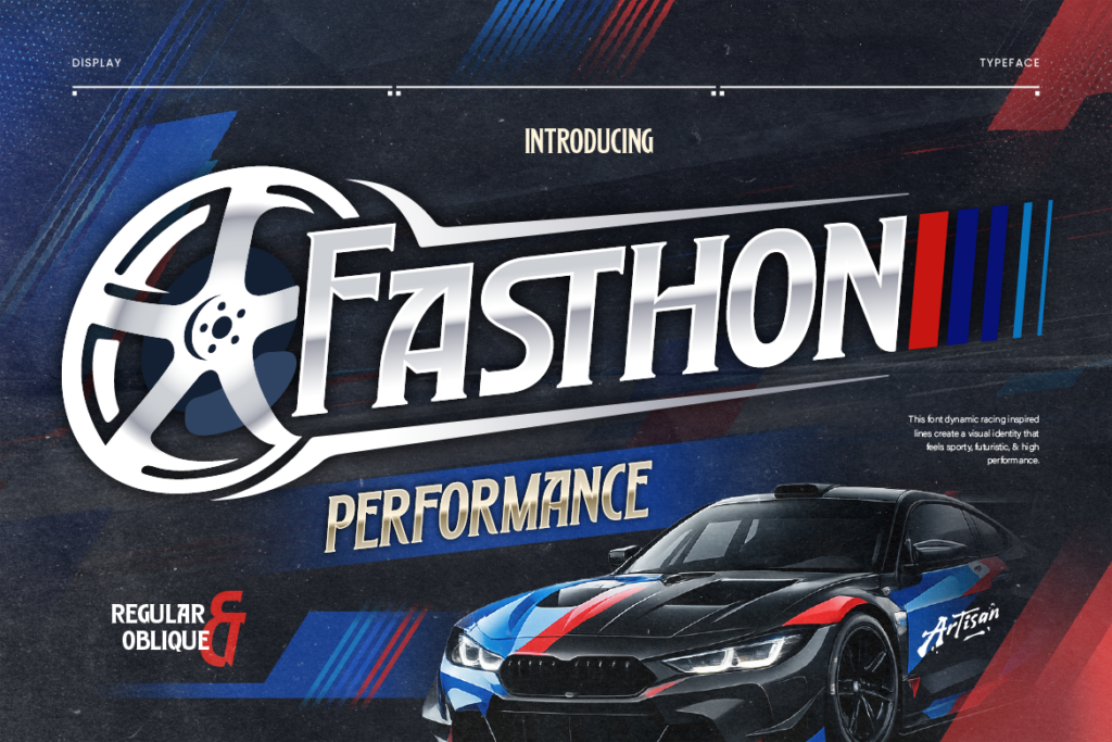 Automotive design font