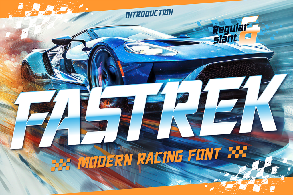 modern racing font