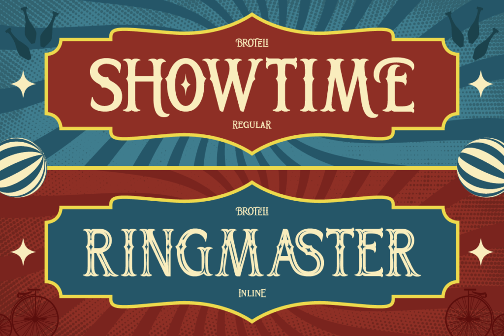 vintage circus font