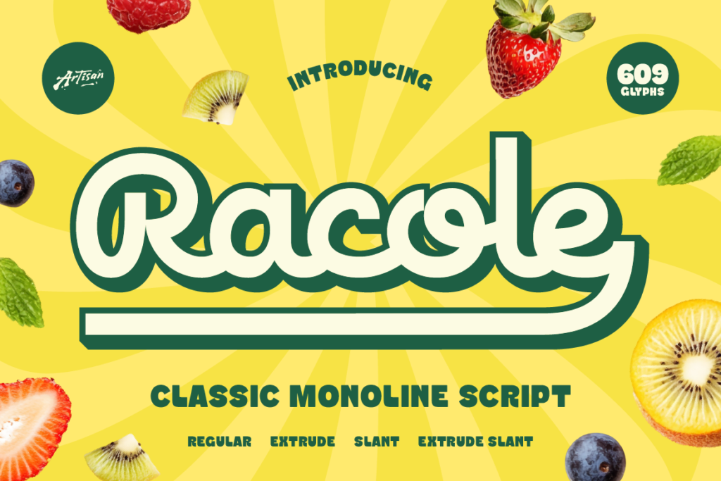 classic monoline script
