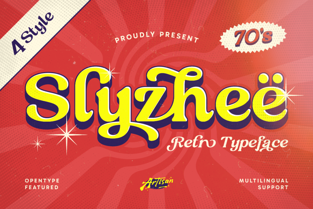 Retro typeface