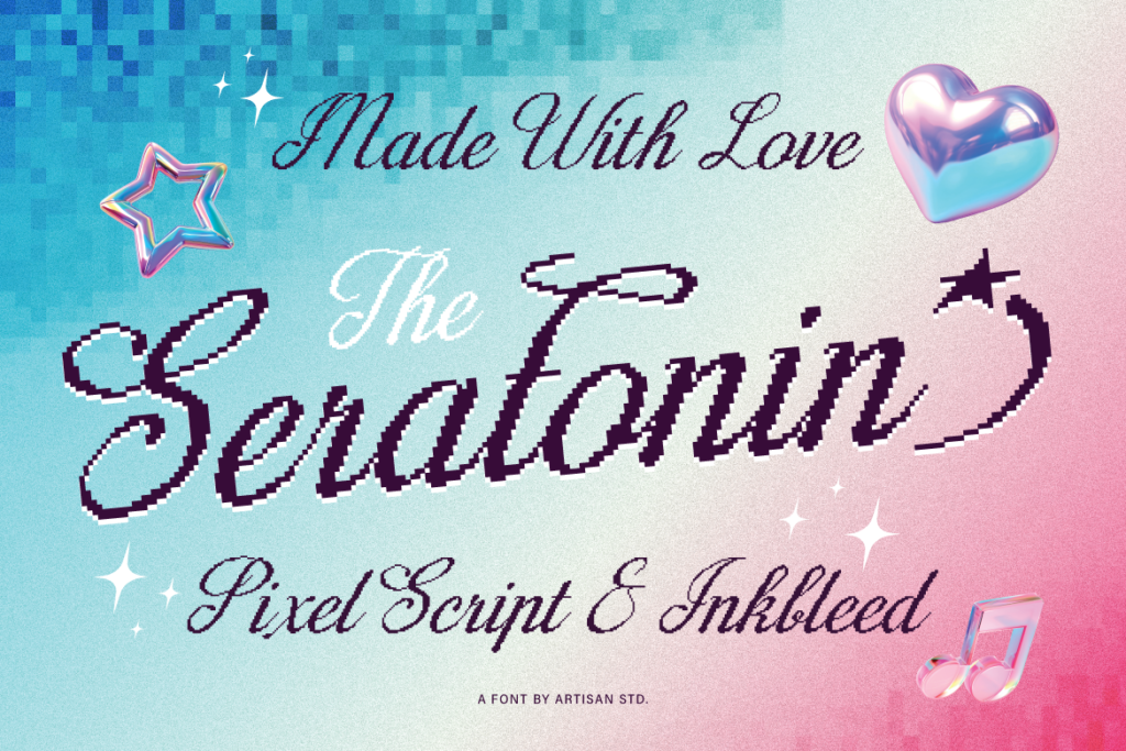 pixel script font