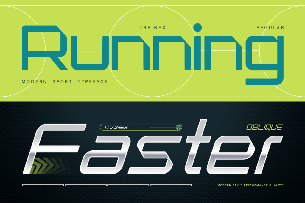 modern sport font