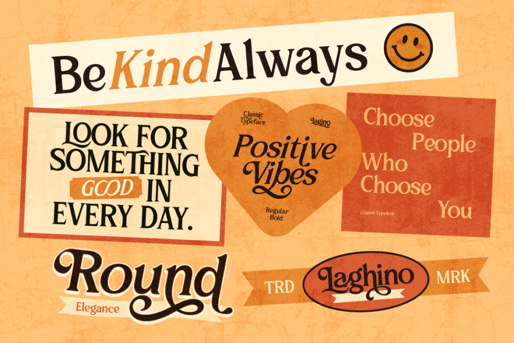 classic vintage serif font