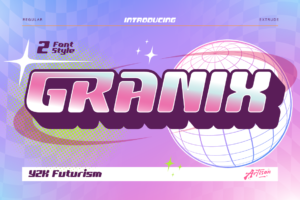 y2k futuristic font