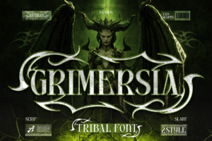 tribal gothic serif font