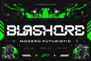 modern futuristic font
