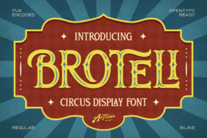 vintage circus display font