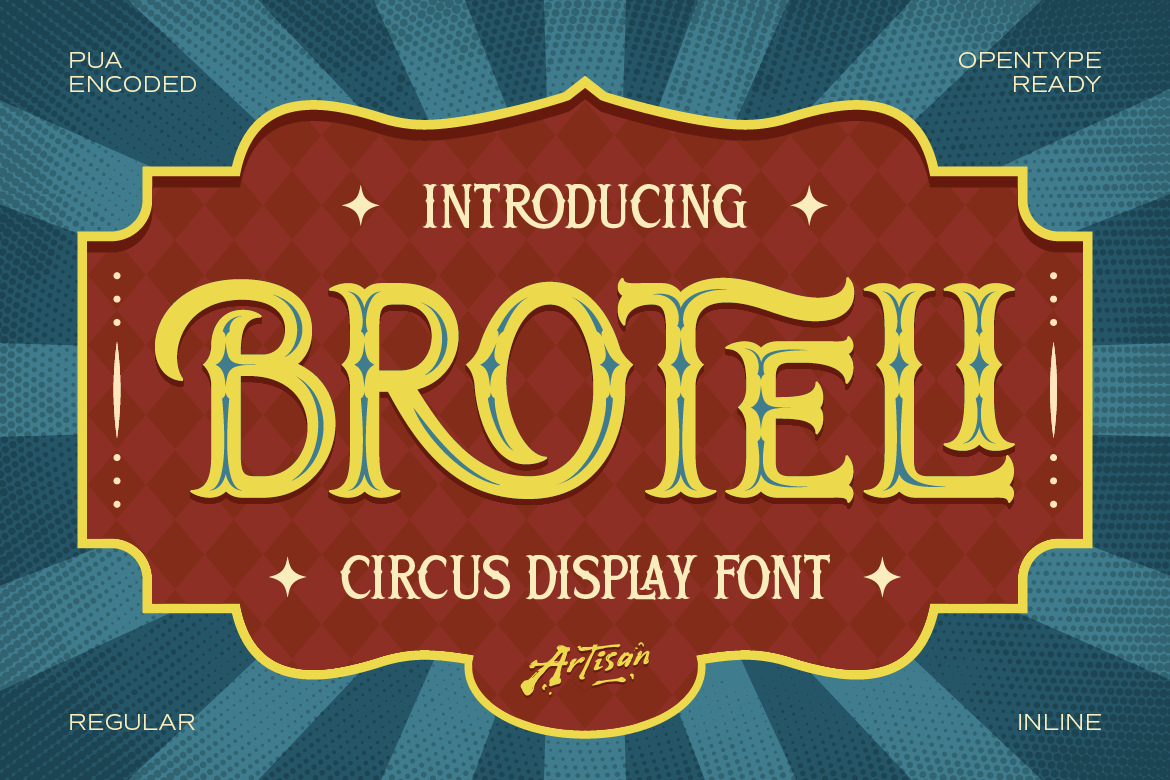 vintage circus display font