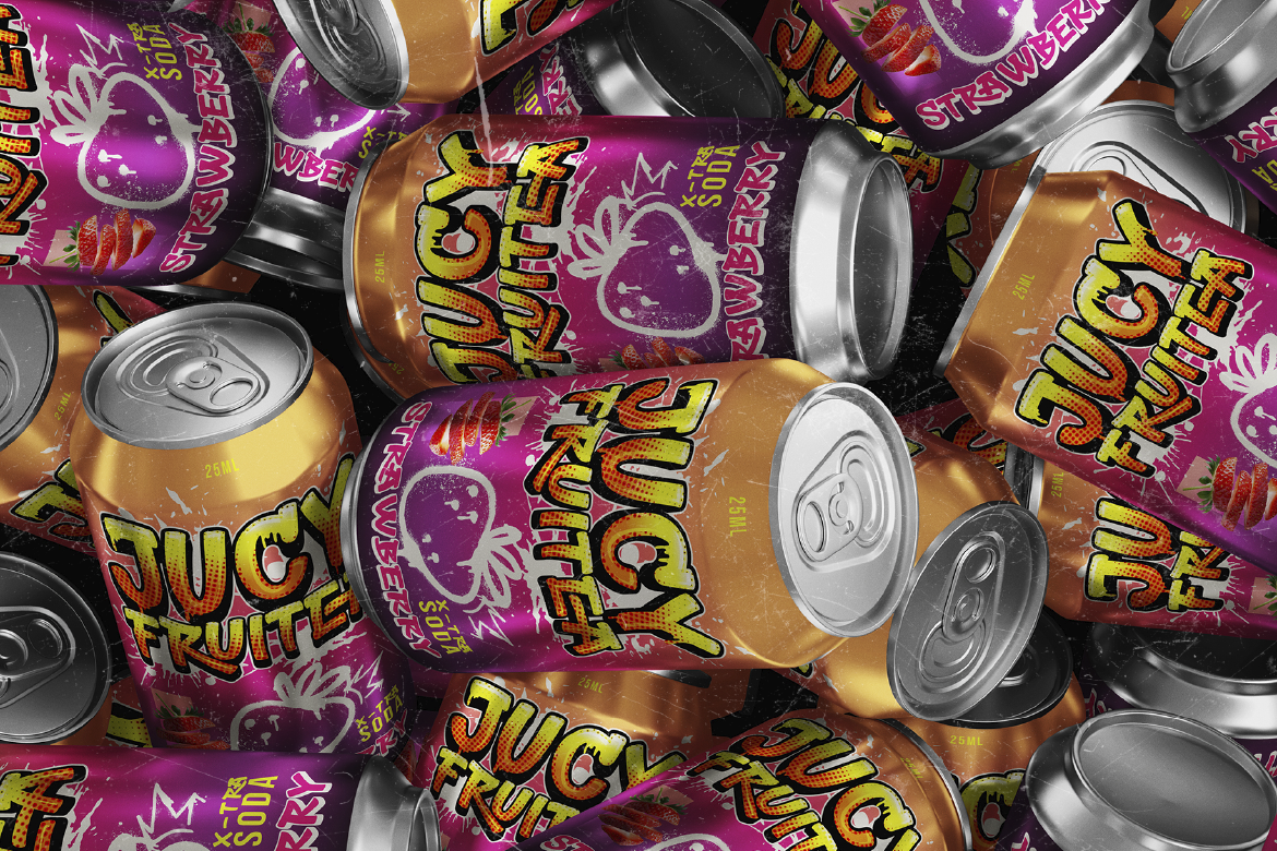 brand using graffiti font