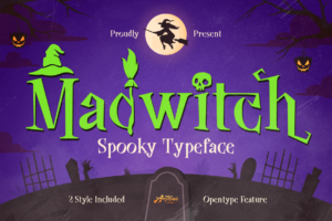 spooky typeface, halloween font